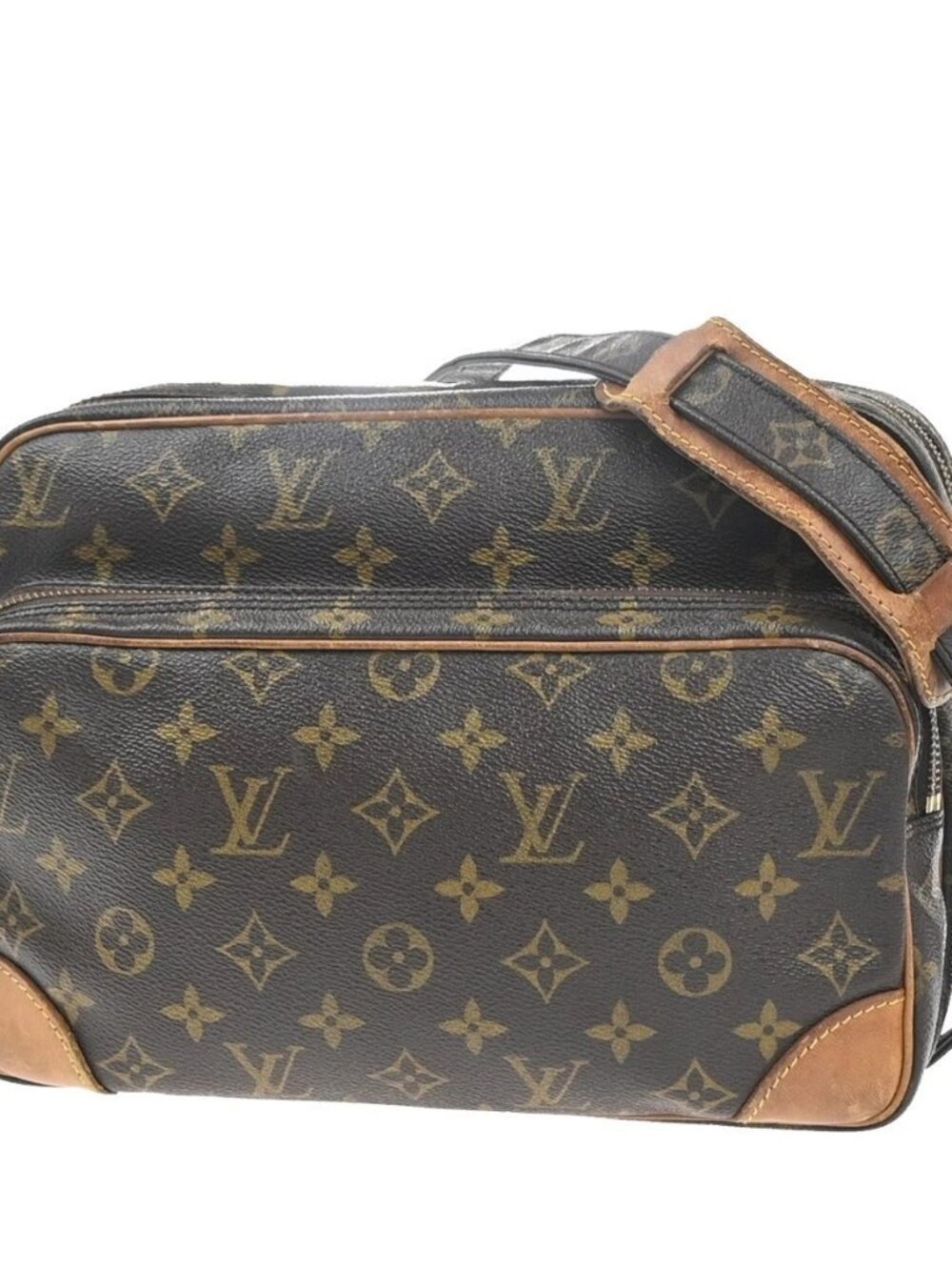 LOUIS VUITTON Nile Crossbody Shoulder Bag Monogram Leather Brown M45244 30MA419